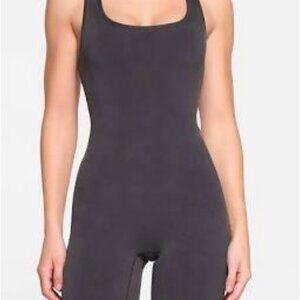 SKIMS | Outdoor Mid Thigh Onesie 4X Steel Blue Jumpsuit Romper NWOT